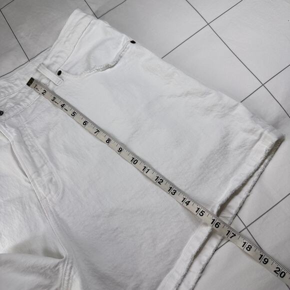 Abercrombie & Fitch Womens 35 White Dad Denim High Rise Curve Love Casual Light - Picture 11 of 11